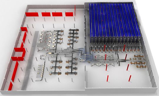 In den rund 90.000 Behältern im Dematic-Multishuttle-System finden die Waren von Ceratizit Platz.