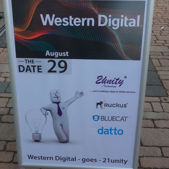 First_Western Digital und 21unity luden gemeinsam mit ihren Partnern Ruckus, Bluecat und datto zum Technology Tag ein. First_Western Digital und 21unity luden gemeinsam mit ihren Partnern Ruckus, Bluecat und datto zum Technology Tag ein.