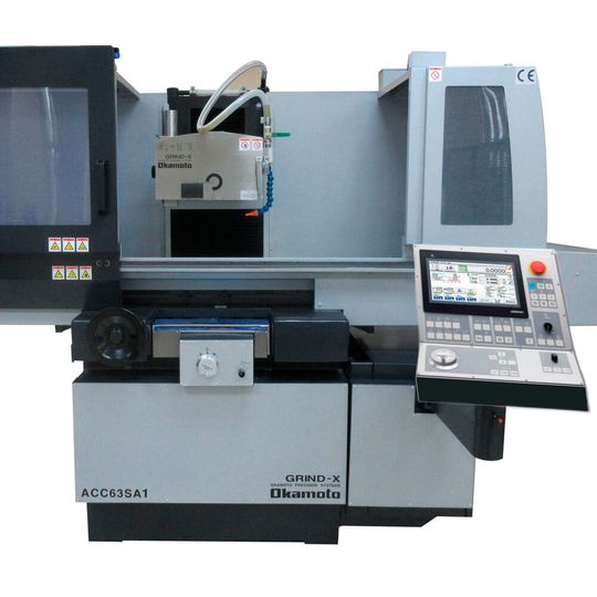 Being exhibited for the first time at EMO is the new Okamoto ACC-63SA1 surface grinder now available in 6 table sizes, 500 x 200mm up to 1000 x 500. Being exhibited for the first time at EMO is the new Okamoto ACC-63SA1 surface grinder now available in 6 table sizes, 500 x 200mm up to 1000 x 500.