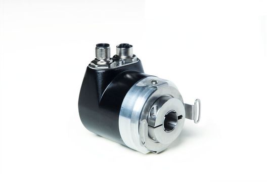 Absoluter Safety Drehgeber WH58MR für eine sichere Positionserfassung für Nutzfahrzeuge mit Hohlwelle. Absoluter Safety Drehgeber WH58MR für eine sichere Positionserfassung für Nutzfahrzeuge mit Hohlwelle.