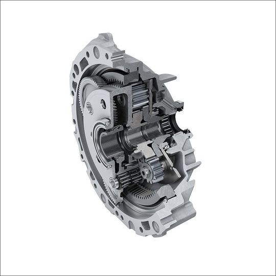 Dieses Getriebe von Schaeffler treibt die Hinterachse des Audi E-Tron an. In Zukunft will Schaeffler auch komplette Hybridantriebe liefern. Dieses Getriebe von Schaeffler treibt die Hinterachse des Audi E-Tron an. In Zukunft will Schaeffler auch komplette Hybridantriebe liefern.