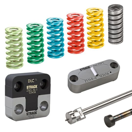 The system compression springs SN2520, SN2540, SN2560 and SN2580 from Strack Norma comply with DIN ISO 10243. The system compression springs SN2520, SN2540, SN2560 and SN2580 from Strack Norma comply with DIN ISO 10243.