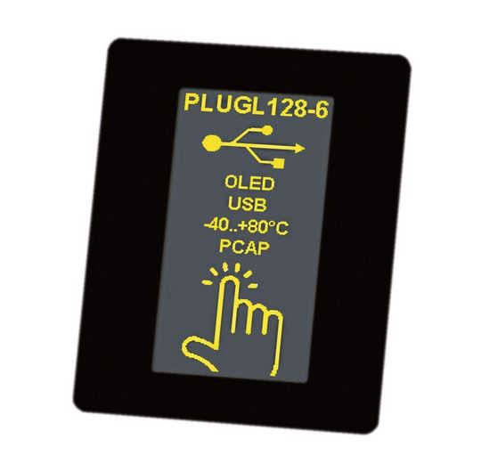 Das OLED-Modul verfügt über eine Front aus Echtglas.