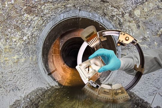 Sensorring für den Einsatz in Abwasseranlagen