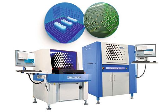 Die 3D-AOI-Systeme Basic Line · 3D und Vario Line · 3D von GÖPEL electronic können nun auch eine vollständige Lotpasteninspektion sowie Bestückkontrolle vor dem Lötprozess vornehmen. Die 3D-AOI-Systeme Basic Line · 3D und Vario Line · 3D von GÖPEL electronic können nun auch eine vollständige Lotpasteninspektion sowie Bestückkontrolle vor dem Lötprozess vornehmen.