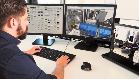 Mit ISG-Virtuos V2.8 als offene Simulationsplattform lassen sich Time-to-Market und Inbetriebnahmezeit im Maschinen- und Anlagenbau verkürzen. Mit ISG-Virtuos V2.8 als offene Simulationsplattform lassen sich Time-to-Market und Inbetriebnahmezeit im Maschinen- und Anlagenbau verkürzen.