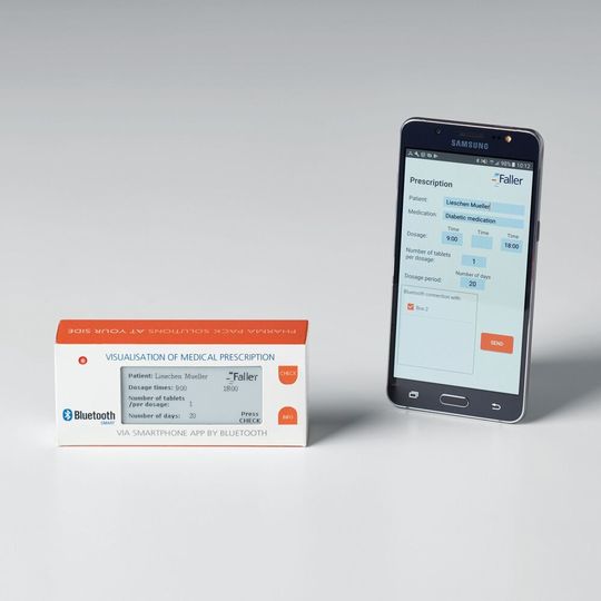 „Smart Packaging“: Digitalisierung verknüpft Verpackung mit Sensorik. Die Verpackung kann z.B. an die Tabletteneinnahme erinnern. „Smart Packaging“: Digitalisierung verknüpft Verpackung mit Sensorik. Die Verpackung kann z.B. an die Tabletteneinnahme erinnern.