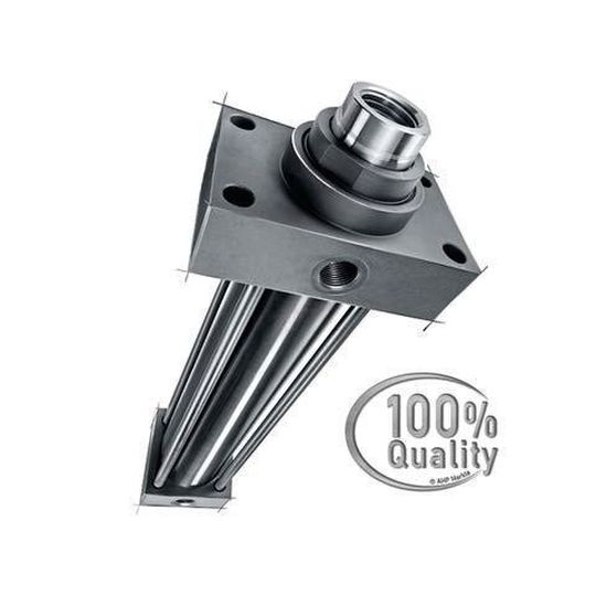 The tie rod cylinder is equipped with new linear cushioning. The tie rod cylinder is equipped with new linear cushioning.