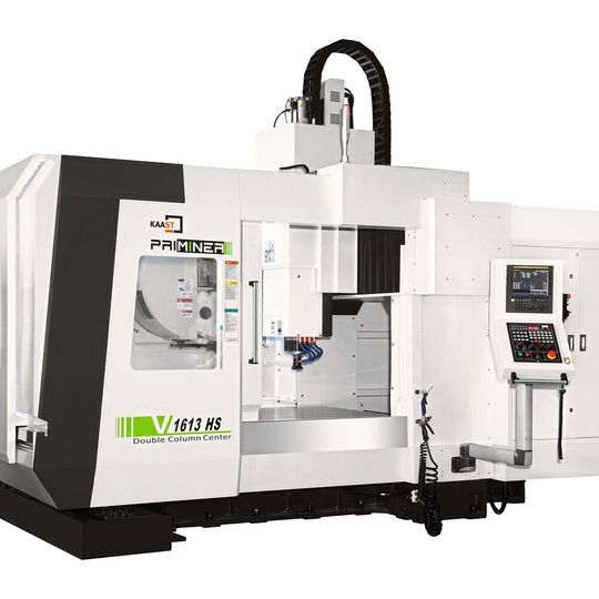 Vier Maschinen gibt es auf dem Messestand zu sehen: darunter das High Speed Double Column Center V1613HS. Vier Maschinen gibt es auf dem Messestand zu sehen: darunter das High Speed Double Column Center V1613HS.