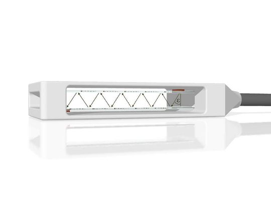 Akustischer Wellenleiter: Prinzipskizze des akustischen Wellenleiter-Sensors Akustischer Wellenleiter: Prinzipskizze des akustischen Wellenleiter-Sensors