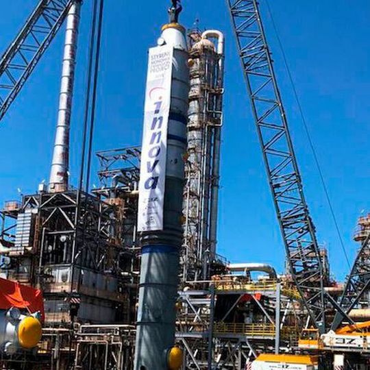The groundbreaking technology for adding heat to high temperature processes employs flameless combustion for the dehydrogenation of ethylbenzene to styrene. The groundbreaking technology for adding heat to high temperature processes employs flameless combustion for the dehydrogenation of ethylbenzene to styrene.