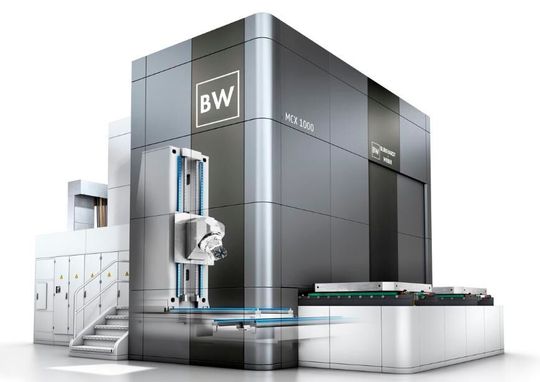 MCX-Bearbeitungszentrum mit integrierter Pick-up-Station.