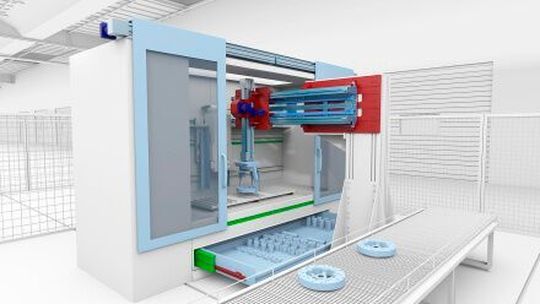Rollon Werkstück-Handling-Industriemaschine.