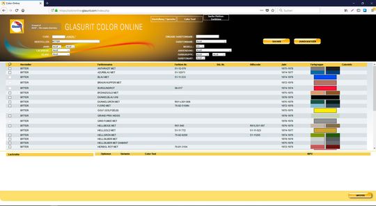 Die Farbton-Datenbank von Glasurit hat für über 90 Prozent der produzierten 395 Bitter CD die historischen Farbtöne in aktuelle Mischformeln umgesetzt.