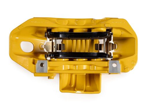 Der Clou des Bremssattels ist der eingegossene Kühlkanal. Der Clou des Bremssattels ist der eingegossene Kühlkanal.