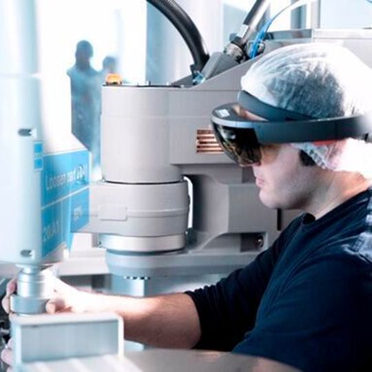 Augmented-Reality-System von Goodly Innovations in der Anwendung. Augmented-Reality-System von Goodly Innovations in der Anwendung.