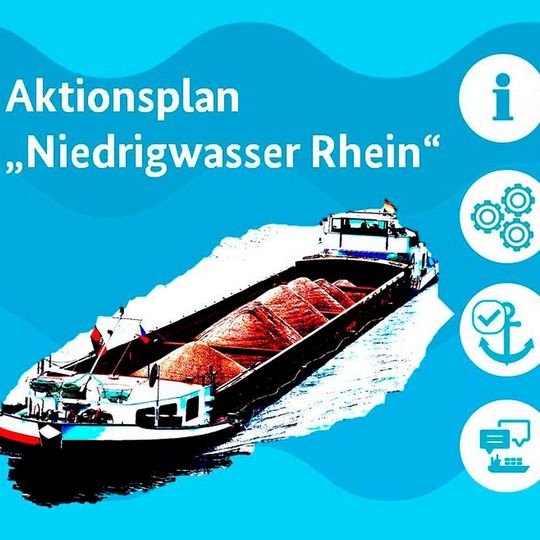Ein ‚8-Punkte-Plan‘ soll zuverlässige und kalkulierbare Transportbedingungen am Rhein schaffen. Ein ‚8-Punkte-Plan‘ soll zuverlässige und kalkulierbare Transportbedingungen am Rhein schaffen.