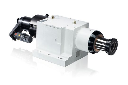 Hydrodynamische Schleifspindel mit motorischer, axialer Verstellung zum Oszilliern oder Takten.