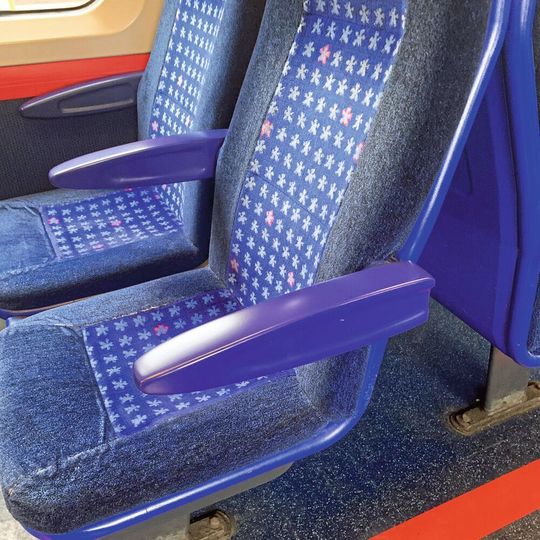 The armrests were 3D-printed and installed on Chiltern Railways trains. The armrests were 3D-printed and installed on Chiltern Railways trains.