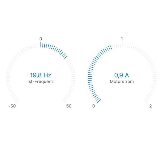 Die Inverter-App liest mittels Bluetooth die Inveor Antriebsregler aus. Die Inverter-App liest mittels Bluetooth die Inveor Antriebsregler aus.