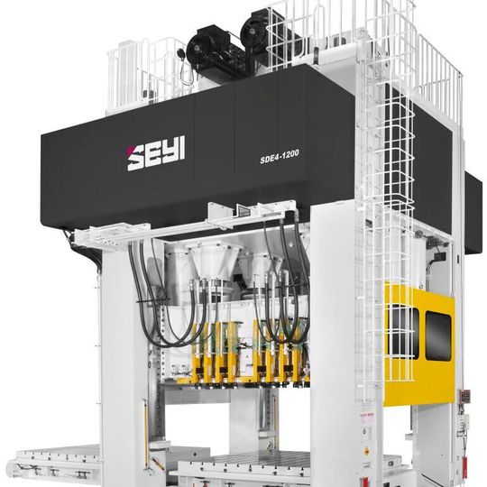 Servopressen von Seyi sind mit Sensoren ausgerüstet, dadurch können sich anbahnende Fehler bereits verhindert werden. Servopressen von Seyi sind mit Sensoren ausgerüstet, dadurch können sich anbahnende Fehler bereits verhindert werden.