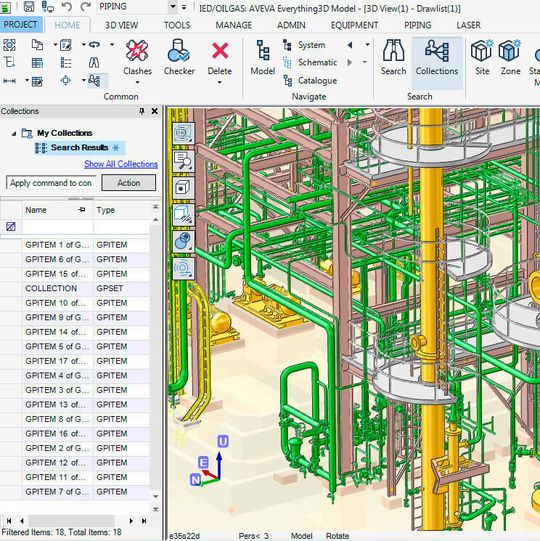 Screenshot der Aveva-Software Everything 3D Screenshot der Aveva-Software Everything 3D