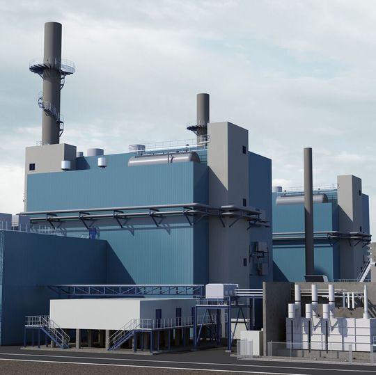 Das neue Gas- und Dampfturbinen(GuD)-Kraftwerk, das im Chemiepark Marl in Nordrhein-Westfalen entstehen wird, wird aus zwei Blöcken mit einer elektrischen Leistung von je 90 Megawatt bestehen. Das neue Gas- und Dampfturbinen(GuD)-Kraftwerk, das im Chemiepark Marl in Nordrhein-Westfalen entstehen wird, wird aus zwei Blöcken mit einer elektrischen Leistung von je 90 Megawatt bestehen.