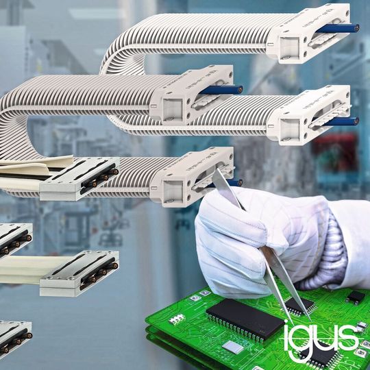 Bestwerte für den Reinraum: Die e-skin Energieführungen erhalten im Fraunhofer Test die ISO Klasse 1. Bestwerte für den Reinraum: Die e-skin Energieführungen erhalten im Fraunhofer Test die ISO Klasse 1.