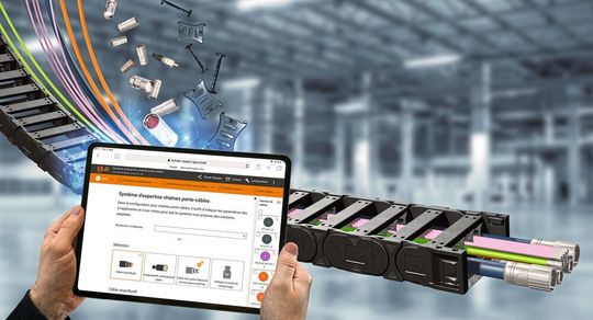 Le système d'expertise igus gratuit et librement accessible permet de composer rapidement et simplement un système de chaînes porte-câbles, même avec des câbles confectionnés, d'en calculer la durée de vie et de configurer automatiquement les divisions internes. Le système d'expertise igus gratuit et librement accessible permet de composer rapidement et simplement un système de chaînes porte-câbles, même avec des câbles confectionnés, d'en calculer la durée de vie et de configurer automatiquement les divisions internes.