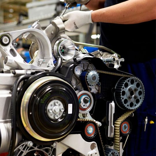 Motorenproduktion von Volvo im schwedischen Skövde. Motorenproduktion von Volvo im schwedischen Skövde.