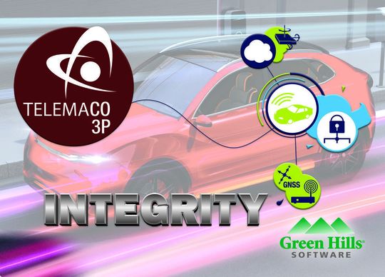 Green Hills‘ Platform for Secure Connected Cars unterstützt den Telemaco3P-Automotive-Prozessor von STMicroelectronics, um effiziente und bewährte Datensicherheit sowie Betriebssicherheit nach ISO 26262 bei der Fahrzeugvernetzung zu gewährleisten Green Hills‘ Platform for Secure Connected Cars unterstützt den Telemaco3P-Automotive-Prozessor von STMicroelectronics, um effiziente und bewährte Datensicherheit sowie Betriebssicherheit nach ISO 26262 bei der Fahrzeugvernetzung zu gewährleisten