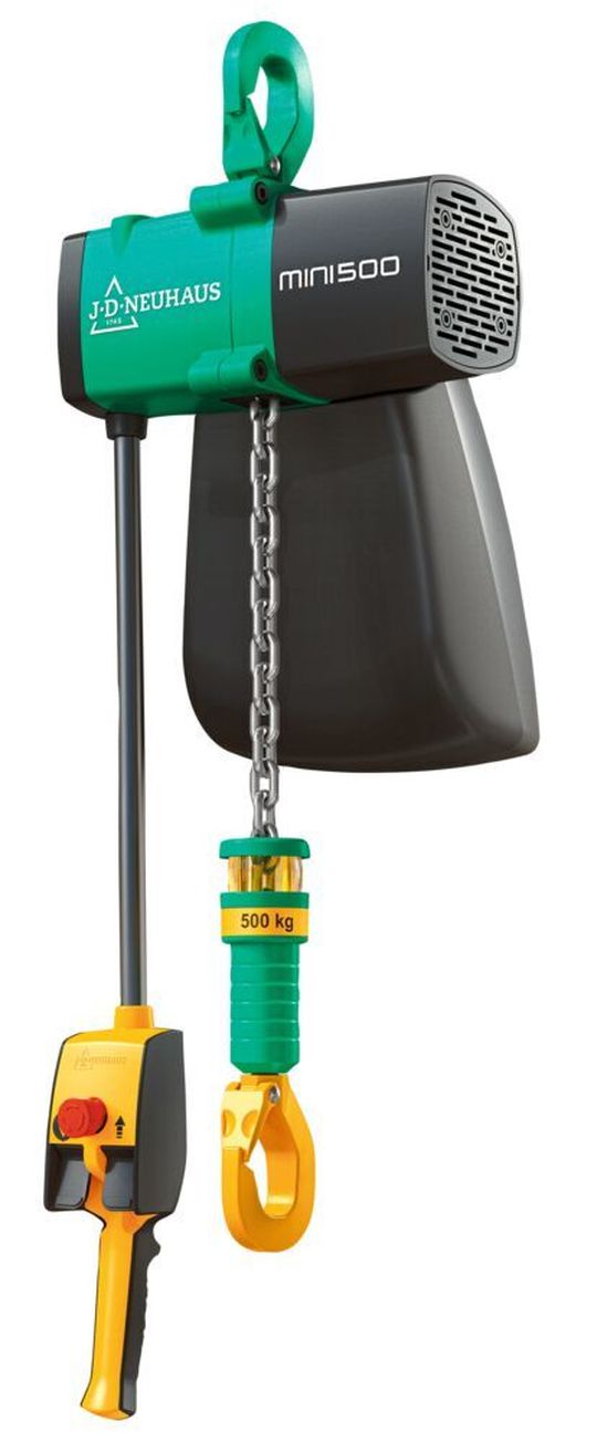 J.D. Neuhaus bezeichnet seine Durckluft-Hebezeuge-Serie „mini“ als den neuen Benchmark in der Hebetechnik. Sie wurde in enger Abstimmung mit Anwendern entwickelt. J.D. Neuhaus bezeichnet seine Durckluft-Hebezeuge-Serie „mini“ als den neuen Benchmark in der Hebetechnik. Sie wurde in enger Abstimmung mit Anwendern entwickelt.