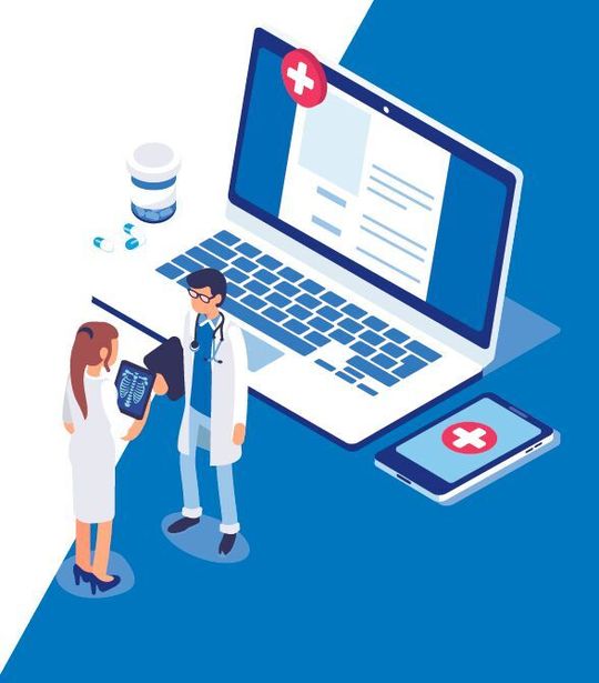 Auch möglich: Per Video können mehrere Ärzte zusammenarbeiten.