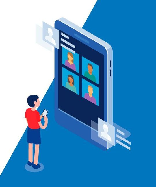 Per Video von überall aus an einer Gruppensitzung teilnehmen.