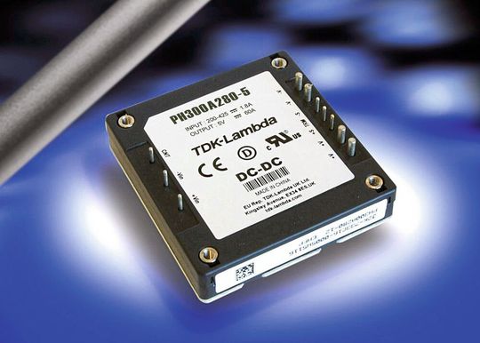 Der DC/DC-Wandler PH300A-280-5 mit 5 V/60 A Ausgang findet Anwendung in den Bereichen Datenkommunikation und erneuerbare Energien mit Hochvolt-DC-Netzen (HVDC) mit 380 VDC Nennspannung. Der DC/DC-Wandler PH300A-280-5 mit 5 V/60 A Ausgang findet Anwendung in den Bereichen Datenkommunikation und erneuerbare Energien mit Hochvolt-DC-Netzen (HVDC) mit 380 VDC Nennspannung.