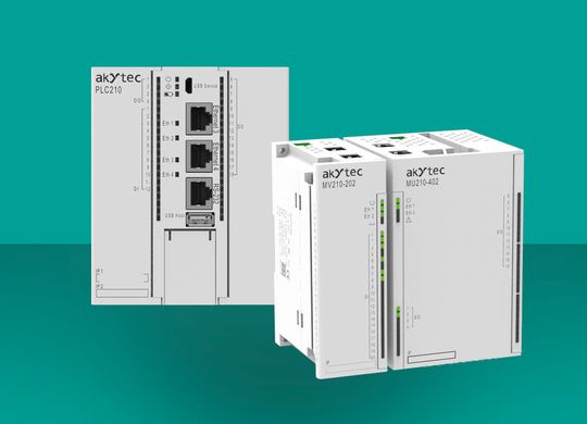 Von der Erstellung eines Web-Servers bis zur Cloud-Verbindung: Die PLC210 (links) unterstützt zahlreiche Protokolle und bietet dadurch viele Möglichkeiten. Die Ethernet-I/O-Module der MX210-Serie (rechts) bieten Hochfrequenzeingänge von bis zu 100 kHz. Von der Erstellung eines Web-Servers bis zur Cloud-Verbindung: Die PLC210 (links) unterstützt zahlreiche Protokolle und bietet dadurch viele Möglichkeiten. Die Ethernet-I/O-Module der MX210-Serie (rechts) bieten Hochfrequenzeingänge von bis zu 100 kHz.