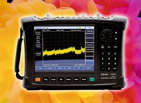 Mikrowellen-Analysator Ceyear 4957 mit Frequenzen von 30 kHz bis 40 GHz. Mikrowellen-Analysator Ceyear 4957 mit Frequenzen von 30 kHz bis 40 GHz.