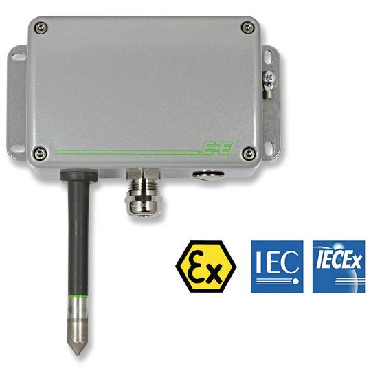 Der neue eigensichere EE100 Ex Feuchte- und Temperatur-Messumformer für den Gas-Ex-Bereich. Der neue eigensichere EE100 Ex Feuchte- und Temperatur-Messumformer für den Gas-Ex-Bereich.