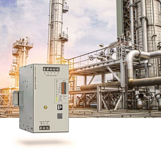 Bild 1: Die Plusvariante der Stromversorgung Quint Power wurde in erster Linie für den Einsatz in der Prozessindustrie entwickelt, um hohe Anlagenverfügbarkeit sicherzustellen. Bild 1: Die Plusvariante der Stromversorgung Quint Power wurde in erster Linie für den Einsatz in der Prozessindustrie entwickelt, um hohe Anlagenverfügbarkeit sicherzustellen.