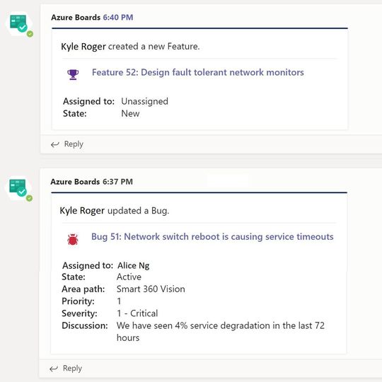 Über die Azure Boards App können sich Entwickler unter anderem über neue Aufgaben benachrichtigen lassen. Über die Azure Boards App können sich Entwickler unter anderem über neue Aufgaben benachrichtigen lassen.