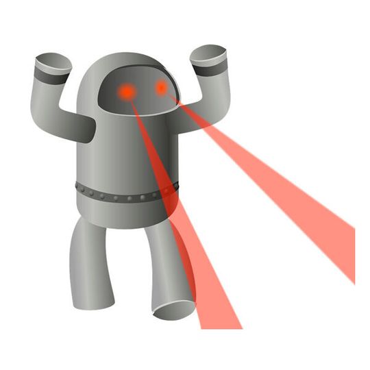 Obwohl Thingbots selbstverständlich keine Roboter mit Laseraugen sind, stellen sie dennoch eine Bedrohung dar. Obwohl Thingbots selbstverständlich keine Roboter mit Laseraugen sind, stellen sie dennoch eine Bedrohung dar.