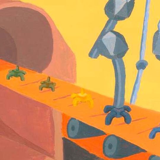 Artistic representation of the phage assembly line used as cover page for the latest edition of "Cell Reports". Artistic representation of the phage assembly line used as cover page for the latest edition of "Cell Reports".