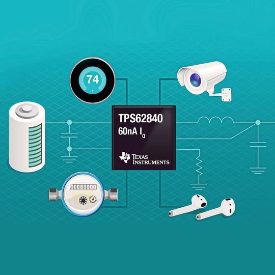 Verlängert die Batterielebensdauer von IoT-Designs: der synchrone Abwärtswandler TPS62840. Verlängert die Batterielebensdauer von IoT-Designs: der synchrone Abwärtswandler TPS62840.