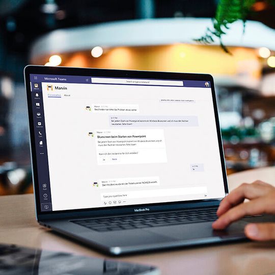 Virtual Support Agent hilft als persönlicher Assistent den Mitarbeitern und entlastet die IT. Virtual Support Agent hilft als persönlicher Assistent den Mitarbeitern und entlastet die IT.