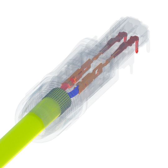 Mit Single Pair Ethernet (SPE) können TCP/IP-basierte Datenströme auch mit Gigabit-Performance über ein einziges Adernpaar übertragen werden. Mit Single Pair Ethernet (SPE) können TCP/IP-basierte Datenströme auch mit Gigabit-Performance über ein einziges Adernpaar übertragen werden.