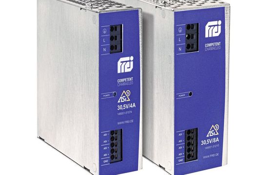 Die neuen Primärschaltregler haben sowohl Filter für ASi-5 als auch für ASi-3, sind also abwärtskompatibel; am Ausgang stellen sie je nach Ausführung 0...8 A bzw. 0...4 A zur Verfügung. Die neuen Primärschaltregler haben sowohl Filter für ASi-5 als auch für ASi-3, sind also abwärtskompatibel; am Ausgang stellen sie je nach Ausführung 0...8 A bzw. 0...4 A zur Verfügung.