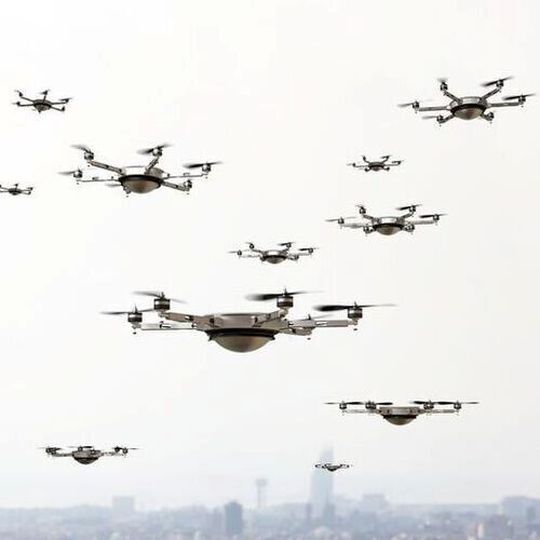 The seismic sensors will be dropped by six autonomous aerial drones and later be retrieved by an unmanned ground vehicle. The seismic sensors will be dropped by six autonomous aerial drones and later be retrieved by an unmanned ground vehicle.