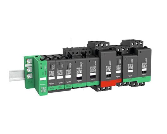 Das Lastmanagementsystem Tesys Island schaltet, schützt und verwaltet Motoren und andere Lasten bis zu 80 A.