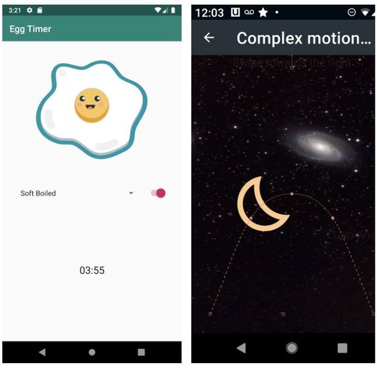 Im Fortgeschrittenenkurs zu Kotlin lernen App-Entwickler verschiedene Benachrichtigungstypen und komplexe Animationen kennen. Im Fortgeschrittenenkurs zu Kotlin lernen App-Entwickler verschiedene Benachrichtigungstypen und komplexe Animationen kennen.