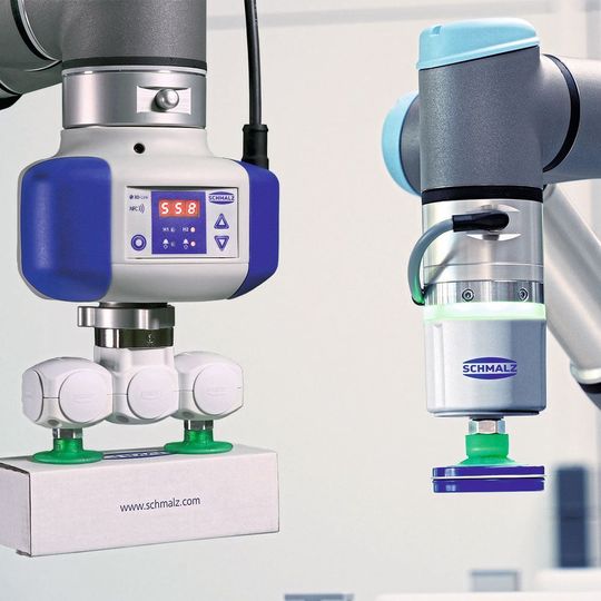 Die elektrischen Vakuum-Erzeuger ECBPi und ECBPM wurden speziell für mobile Robotik entwickelt. Die elektrischen Vakuum-Erzeuger ECBPi und ECBPM wurden speziell für mobile Robotik entwickelt.